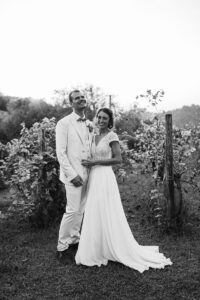 mariage au domaine de lucain, couple, coucher du soleil, emilie massal photographe pau