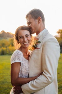 mariage au domaine de lucain, couple, coucher du soleil, emilie massal photographe pau