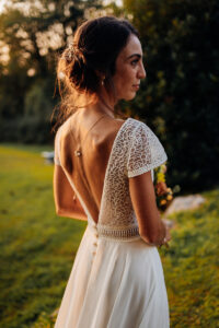 mariage au domaine de lucain, couple, coucher du soleil, emilie massal photographe pau