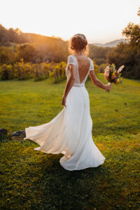 mariage au domaine de lucain, couple, coucher du soleil, emilie massal photographe pau
