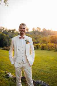 mariage au domaine de lucain, couple, coucher du soleil, emilie massal photographe pau